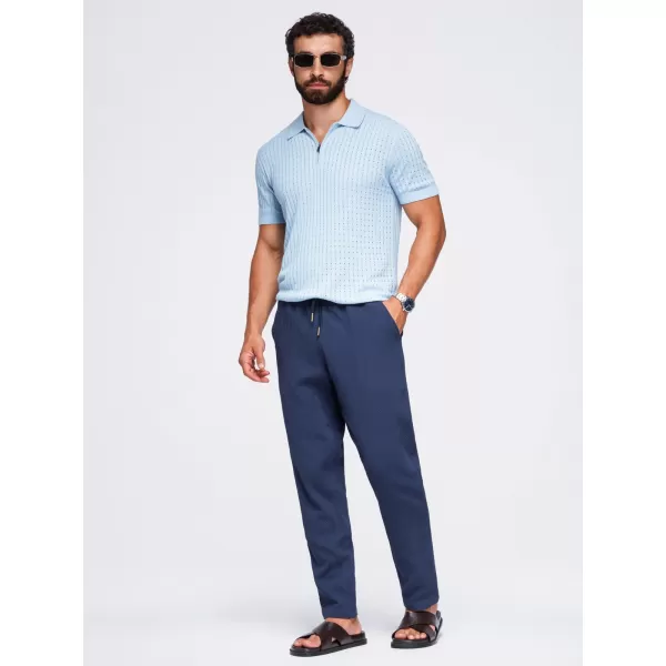  Pánske nohavice OMBRE OM-PACP-0310 NAVY BLUE 
