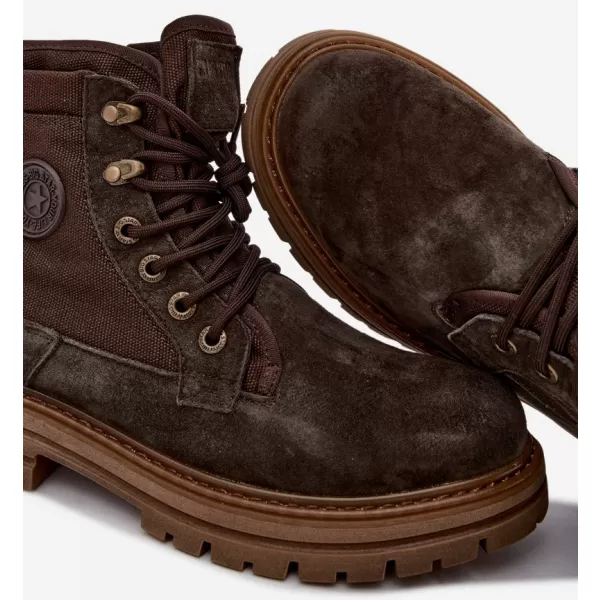 Pánske topánky BIG STAR SHOES UU174254 BROWN/BEIGE SHADOWS 