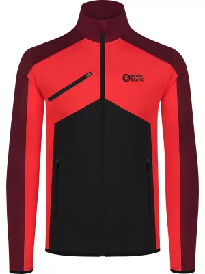 Pánska powerfleece mikina NORDBLANC CUSP NBSFM8334 ČERVENÁ