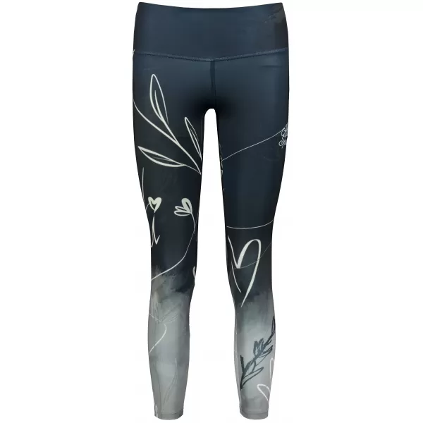 Dámske dlhé legíny premium (nové veľkosti) ALTISPORT VOJ/ALW083LEG05 ČIERNOBIELA 
