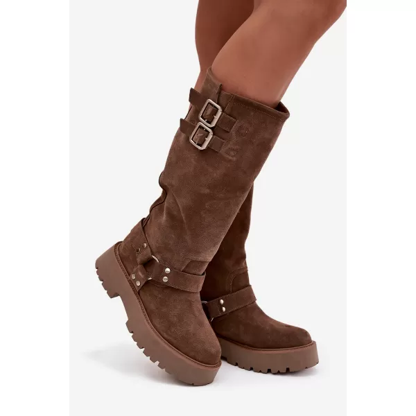  Dámske čižmy BIG STAR SHOES OO274A182 BEIGE 