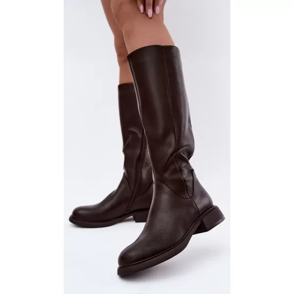 Dámske čižmy S.BARSKI JC62-1036 BROWN 