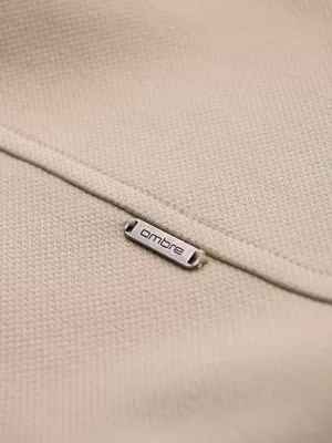 Pánska košeľa OMBRE OM-SHCS-0220 BEIGE