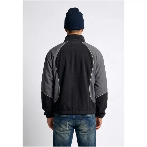  Pánska tepláková bunda URBAN CLASSICS TB8602-07652 BLACK/MAGNET 
