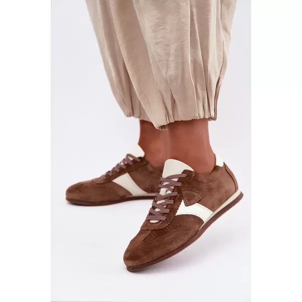  Dámske tenisky ZAZOO N1412/772/1098 MOCHA 