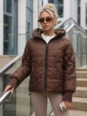 Dámska bunda DSTREET TY5760 HNEDÁ