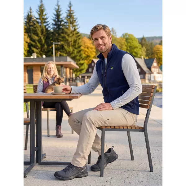  Pánska fleece vesta ALTISPORT ALM002525 NÁMORNÁ MODRÁ 