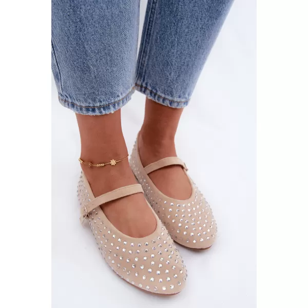  Dámske baleríny BOTO 9748 BEIGE 