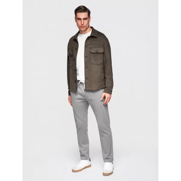  Pánske tepláky OMBRE OM-PABS-0304 GREY 