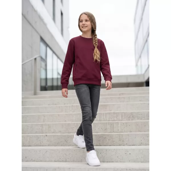  Detská mikina MALFINI CREW 427 GARNET 