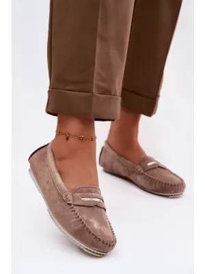 Dámske mokasíny S.BARSKI LR61-7029 DARK BROWN