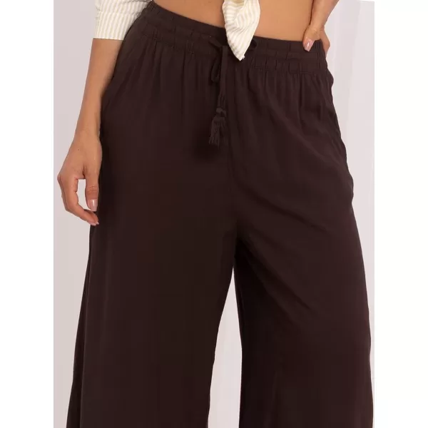  Dámske nohavice SUBLEVEL D73761AG62237J DARK BROWN 