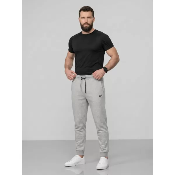  Pánske nohavice 4F WMM00TTROM1674 COLD LIGHT GREY MELANGE 