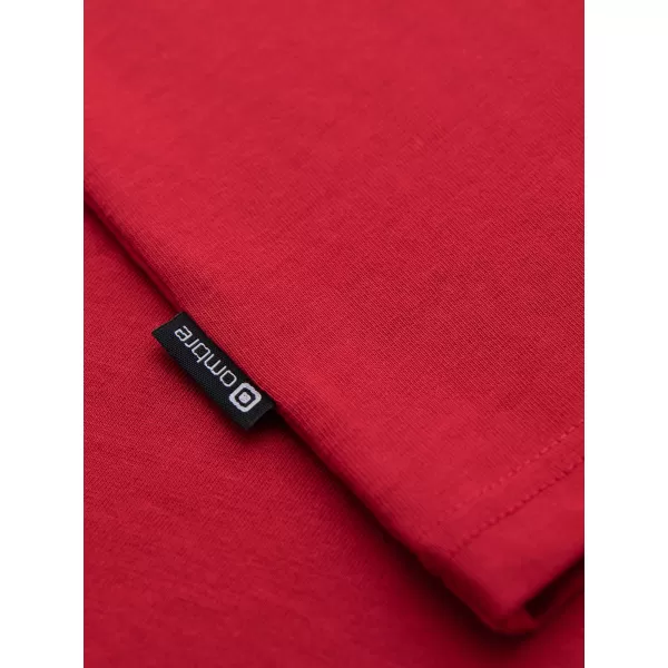  Pánske tričko OMBRE OM-LSBL-0142 RED 