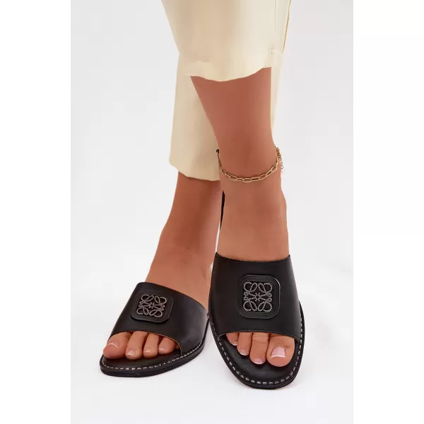  Dámske šľapky S.BARSKI KV61-6019 BLACK 