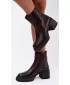Dámske členkové topánky D&A CR62-3369 DARK BROWN