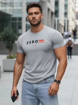 Pánske tričko DSTREET RX4744 SVETLO ŠEDÁ