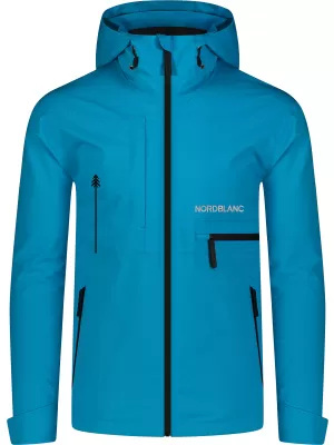 Pánska nepremokavá bunda NORDBLANC RIGID NBSJM8313 ŽIARIVO MODRÁ
