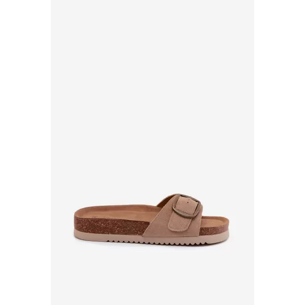  Dámske šľapky BOTO 2833 KHAKI 