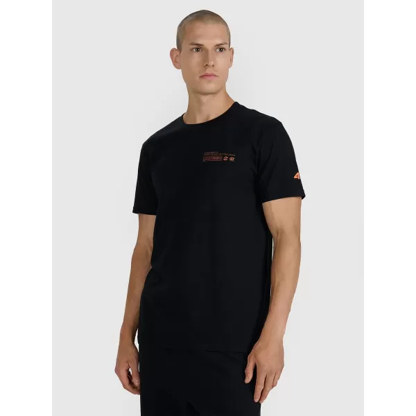  Pánske tričko 4F WAW25TTSHM2372 DEEP BLACK 