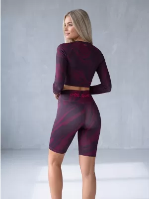 Dámske legíny nad kolená premium (nové veľkosti) ALTISPORT VOJ/ALW072LEG06 WINE-RED