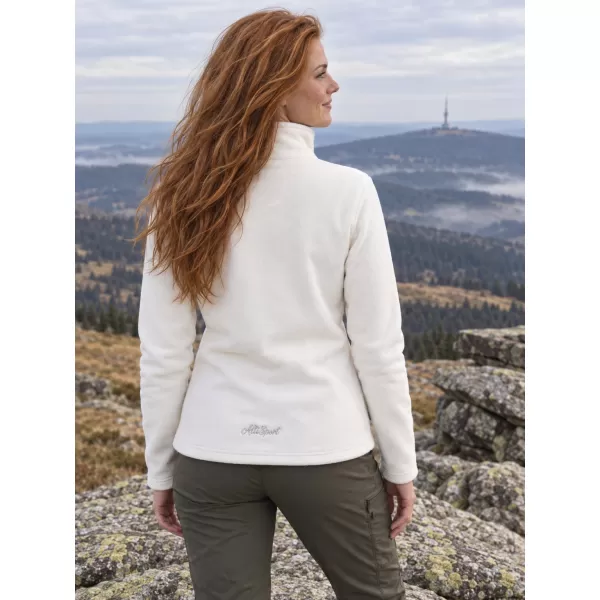  Dámska fleece mikina ALTISPORT ILKI BIELA 