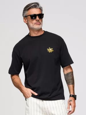 Pánske tričko OMBRE OM-TSCT-0275 BLACK