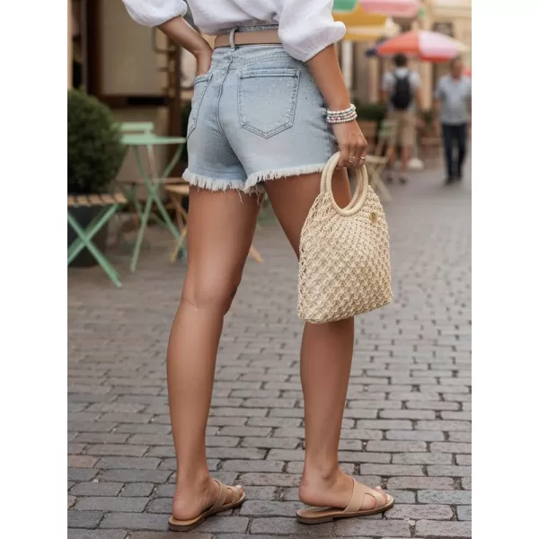  Dámske šortky DSTREET SY0472 MODRÁ 