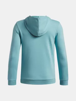 Chlapčenská mikina UNDER ARMOUR RIVAL LW 1/4 ZIP HOODIE 6009316-425 MODRÁ
