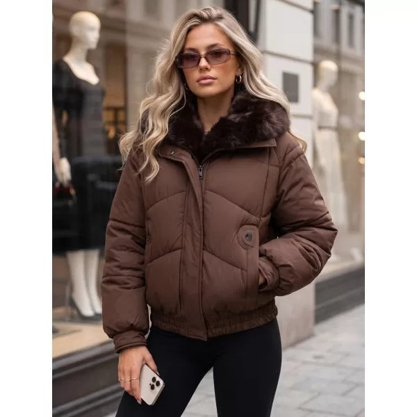  Dámska bunda DSTREET TY6006 HNEDÁ 