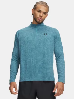 Pánske tričko UNDER ARMOUR TECH TEXTURED 1/2 ZIP 1382797-466 MODRÁ