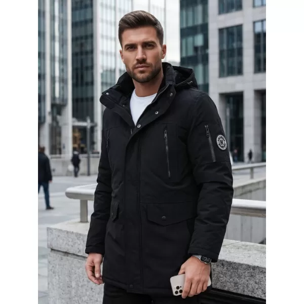  Pánska bunda DSTREET TX5105 ČIERNA 