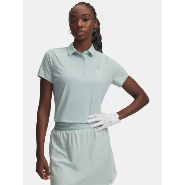  Dámske tričko UNDER ARMOUR UA ARMOURDRY SS POLO 6009805-477 MODRÁ 
