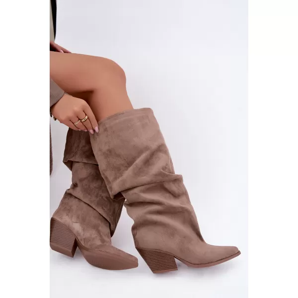  Dámske čižmy BOTO 2580A-1 KHAKI 