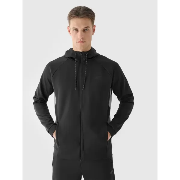  Pánska mikina 4F WAW25TSWSM1930 DEEP BLACK 