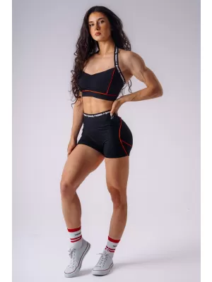Dámske kraťasy NEBBIA OLYMPIA HIGH-WAIST 937 BLACK
