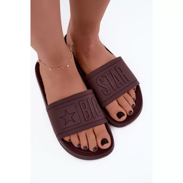  Dámske šľapky BIG STAR SHOES UU274072 HNEDÁ 
