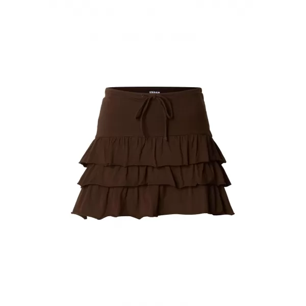  Dámska sukňa URBAN CLASSICS TB7506-00075 BROWN 