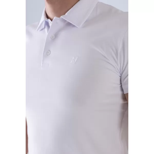  Pánske tričká NEBBIA MIKE MUSCLE FIT POLO 157 WHITE 