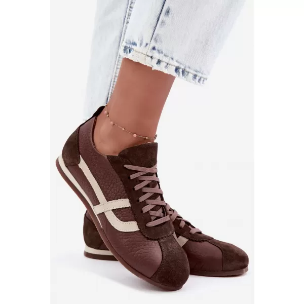  Dámske tenisky ZAZOO N1402S2/ CHOCOLATE 