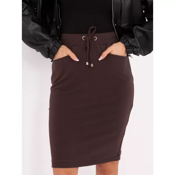  Dámska sukňa BASIC FEEL GOOD RV-SD-4793-1.32 DARK BROWN 