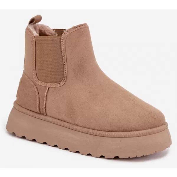  Dámske snehule BIG STAR SHOES UU274173 BEIGE 