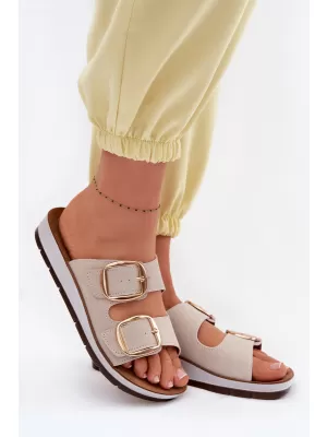 Dámske šľapky INBLU CP000061 BEIGE