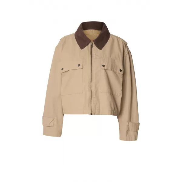  Dámska bunda URBAN CLASSICS TB7726 UNION BEIGE 