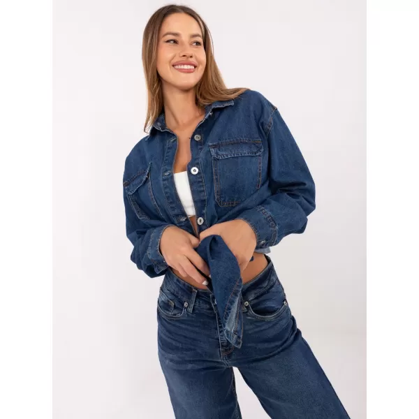  Dámska košeľa SUBLEVEL D80026BI11280M314 DARK BLUE 