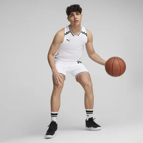  Pánsky dres PUMA HOOPS TEAM GAME JERSEY 676628-02 PUMA WHITE 