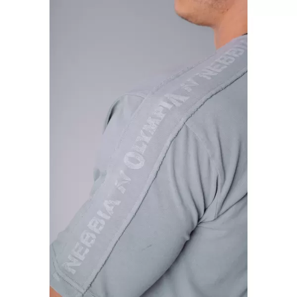  Pánske tričká NEBBIA OLYMPIA MUSCLE COVER 942 LIGHT GREY 