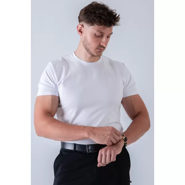  Pánske tričká NEBBIA MIKE MUSCLE FIT 158 WHITE 
