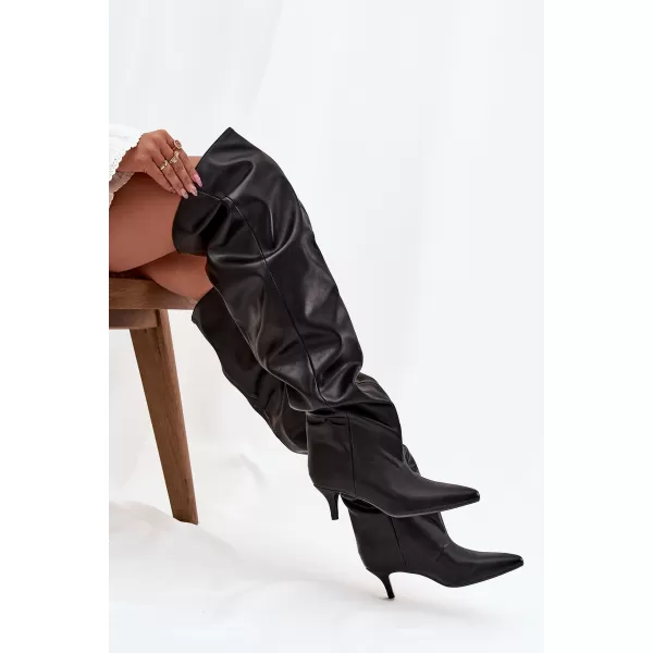  Dámske čižmy BOTO 8506 BLACK 