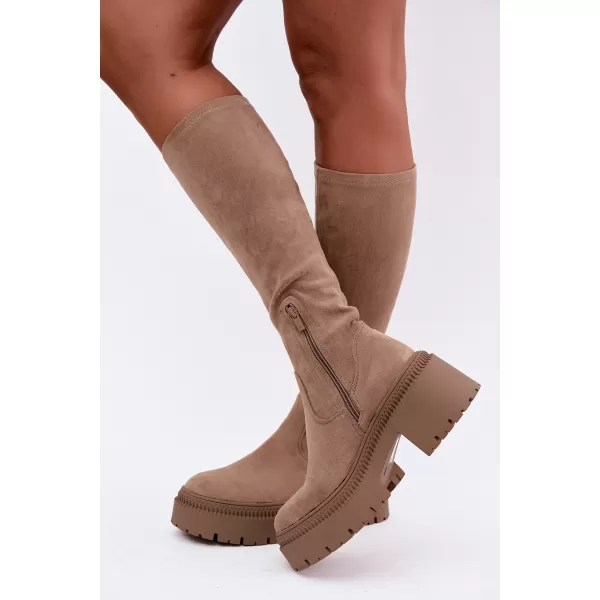  Dámske čižmy BOTO 9671A-1 KHAKI 